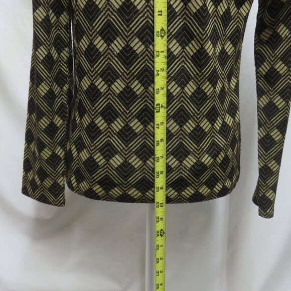 Jones New York Long Sleeve Dressy Metallic Top - Picture 4 of 6